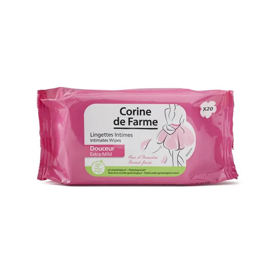 Corine De Farme Sanfte Tücher für Erwachsene Intimhygiene , 20 Stück