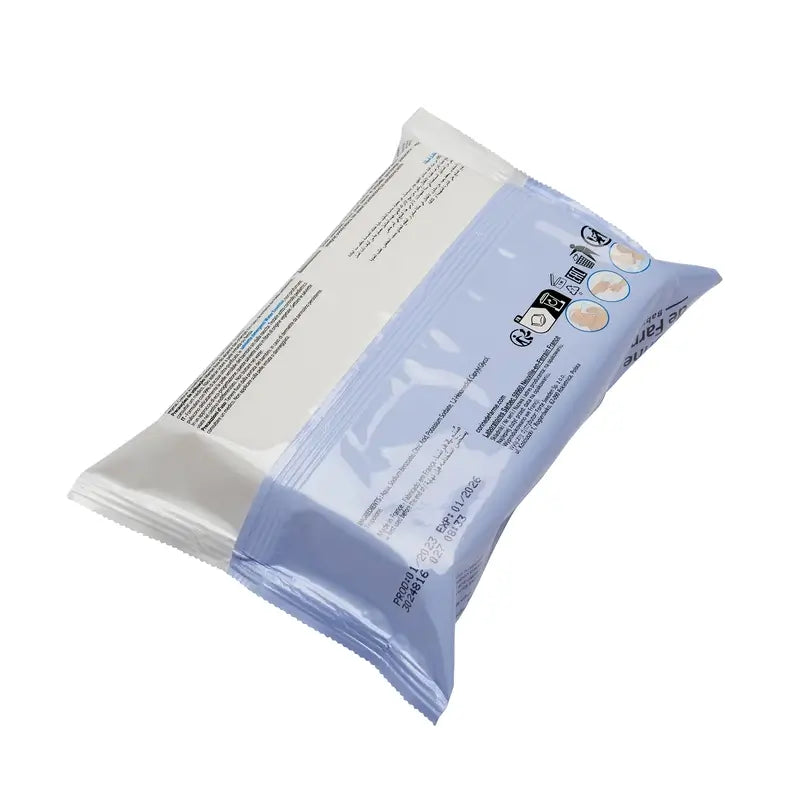 Corine De Farme Water Essential Biologisch abbaubare Wischtücher, 70 Stück.