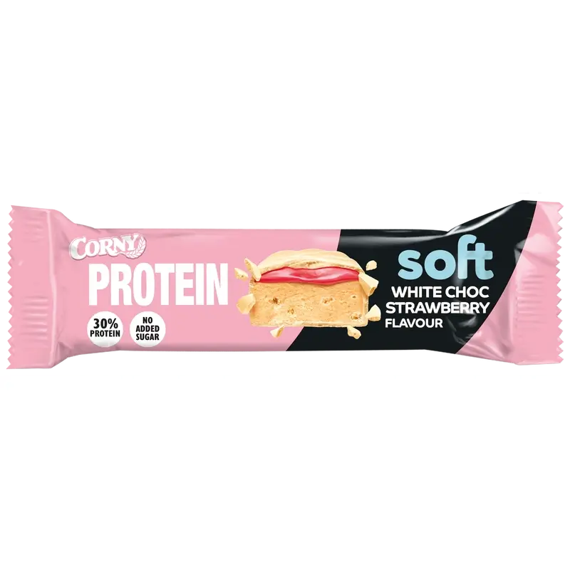 Corny Protein Soft White Chocolate & Strawberry , 45 Gramm