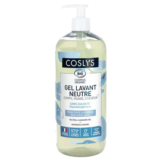 Coslys Universal Neutral Duschgel: Duftstofffrei, Gesicht, Körper & Haar, 1000 ml