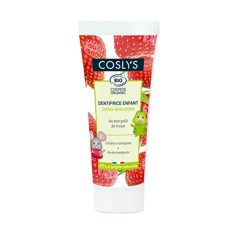 Coslys Zahnpasta-Gel für Kinder Bio-Erdbeere, 100 g