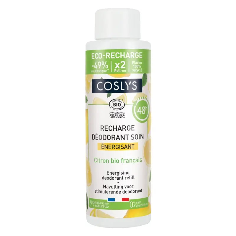 Coslys Energising Deodorant Refill (Lemon), 100 ml