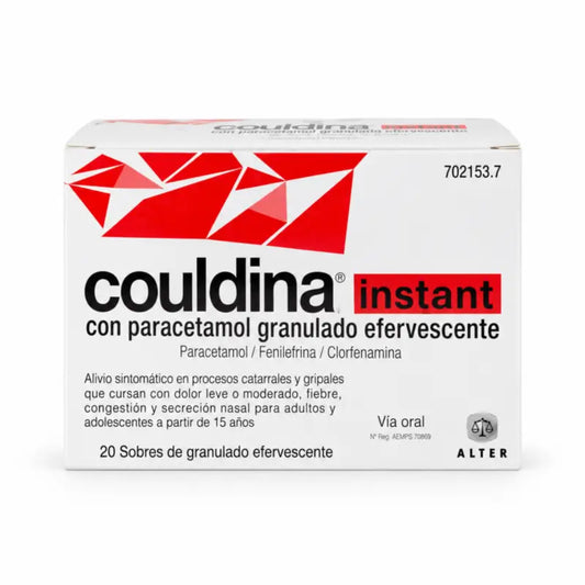 Couldina Instant mit Paracetamol 20 Brausetabletten