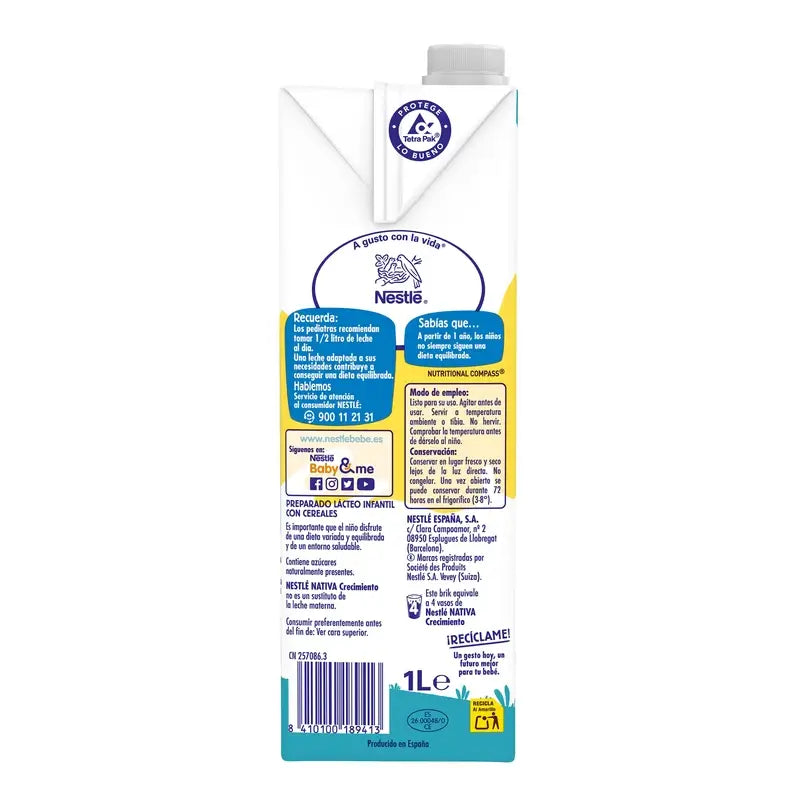 Nestlé Nativa Wachstum 3 Müsli, 1L