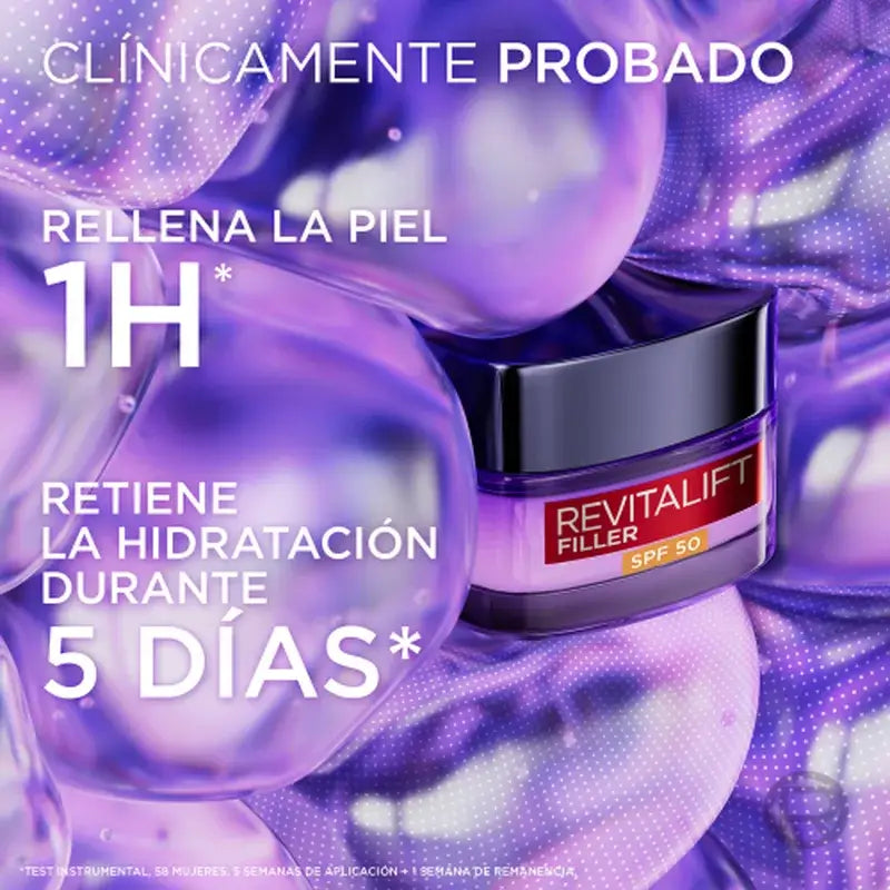 L'Oréal Paris Intensive Regenerationscreme mit Hyaluronsäure und LSF 50: Volumen und UVB/UVA-Schutz