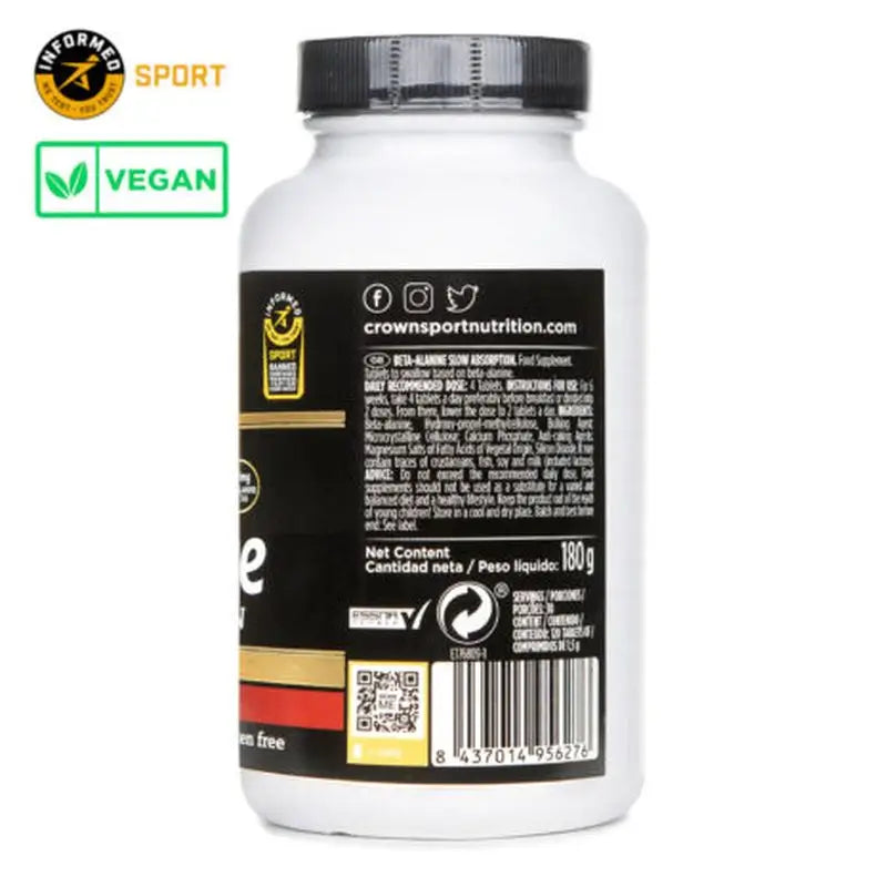 Crown Sport Nutrition Beta Alanin langsame Absorption , 120 (30 Portionen)