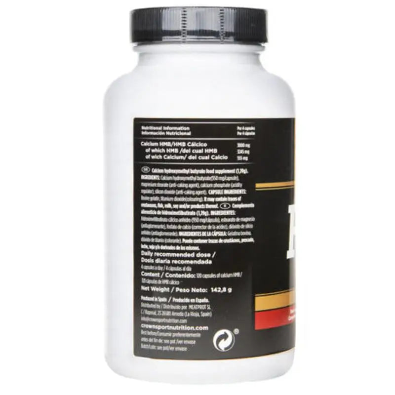 Crown Sport Nutrition Hmb 3800 , 120 Kapseln (30 Portionen)
