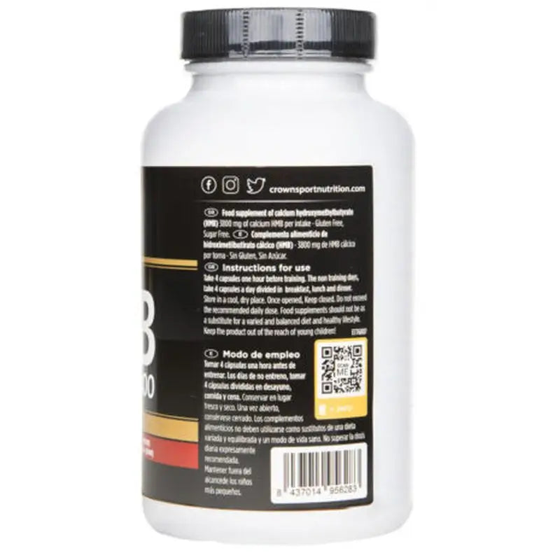 Crown Sport Nutrition Hmb 3800 , 120 Kapseln (30 Portionen)