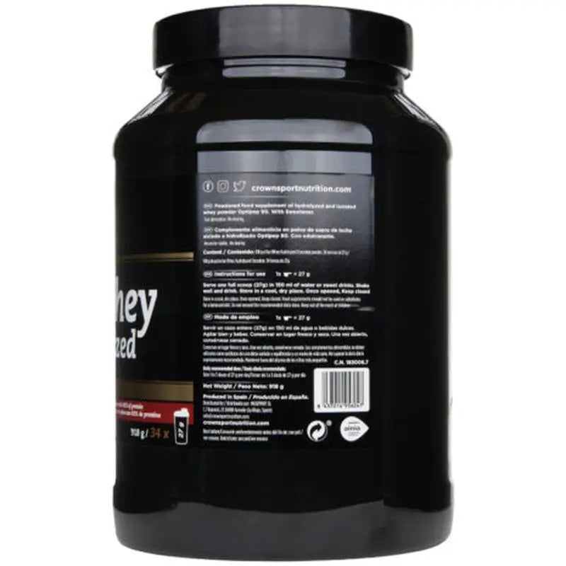 Crown Sport Nutrition Iso Whey Hydrolyzed Chocolate , 918 g (34 Portionen)