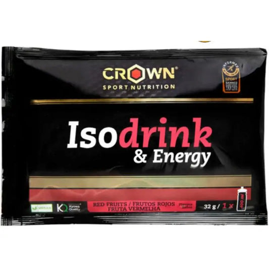 Crown Sport Nutrition Isodrink & Energy Rote Früchte Einzeldosis , 32 g