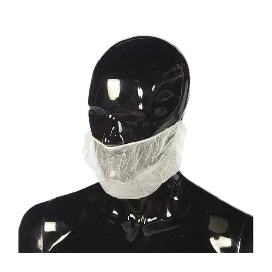 Cuatrogasa Polypropylen-Barthauben Weiß, 100 Stück.