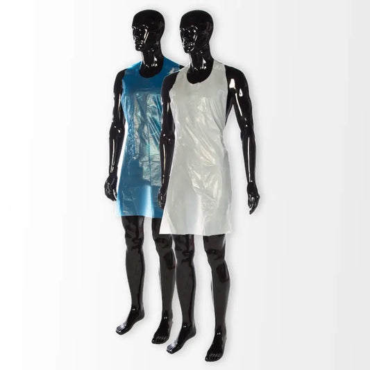 Cuatrogasa Blaue Polyethylen-Schürze, 100 Stück