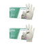 Cuatrogasa Latex Puderfreie Handschuhe Weiß Größe S, 2X100 Stück