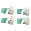 Cuatrogasa Latex Powder Free Gloves White Size S, 4X100 Units