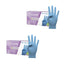 Cuatrogasa Dermolite Puderfreie Nitril-Handschuhe Blau Größe L, 2X100 Stück