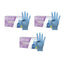 Cuatrogasa Dermolite Puderfreie Nitril-Handschuhe Blau Größe L, 3X100 Stück