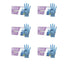 Cuatrogasa Dermolite Powder Free Nitrile Gloves Blue Size L, 6X100 Units