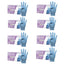 Cuatrogasa Puderfreie Vinyl Handschuhe Blau Größe M, 8X100 Stück