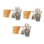 Cuatrogasa Clear Vinyl Pulverfreie Handschuhe Größe M, 3X100 Stück