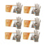 Cuatrogasa Clear Vinyl Pulverfreie Handschuhe Größe M, 6X100 Stück