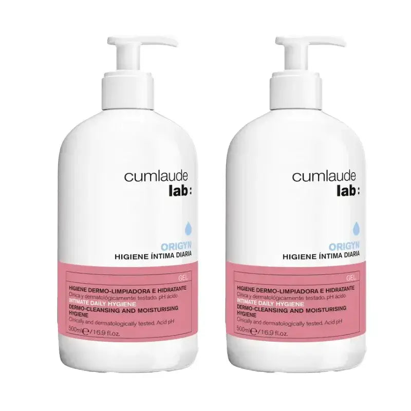 Cumlaude Lab Tägliches Intimhygiene-Reinigungsgel, Packung 2 x 500 ml