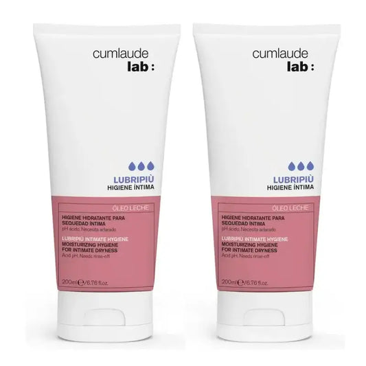 Cumlaude Lab Lubripiù Intim-Hygiene-Oleo-Milch, Packung 2 x 200 ml