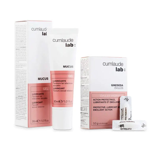 Cumlaude Lab Pack Mucus Vaginal Lubricant Gel 30 ml + Gineseda Ovules 10 Einheiten