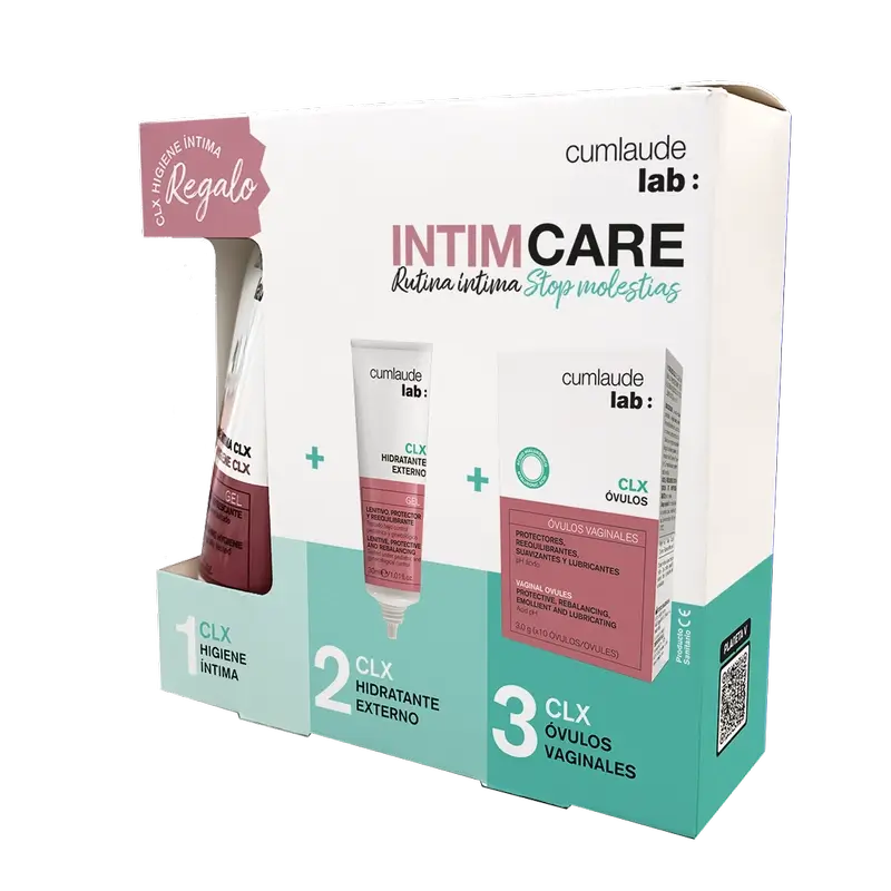 Cumlaude Lab Pack Stop Discomfort Clx External Moisturiser 30 Ml + Clx Ovule + Intimhygiene Geschenk 100 Ml