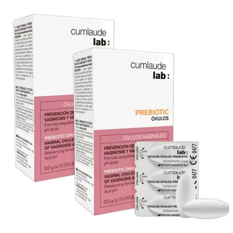 Cumlaude Lab Prebiotic, Packung mit 2 x 10 Vaginal-Eiern