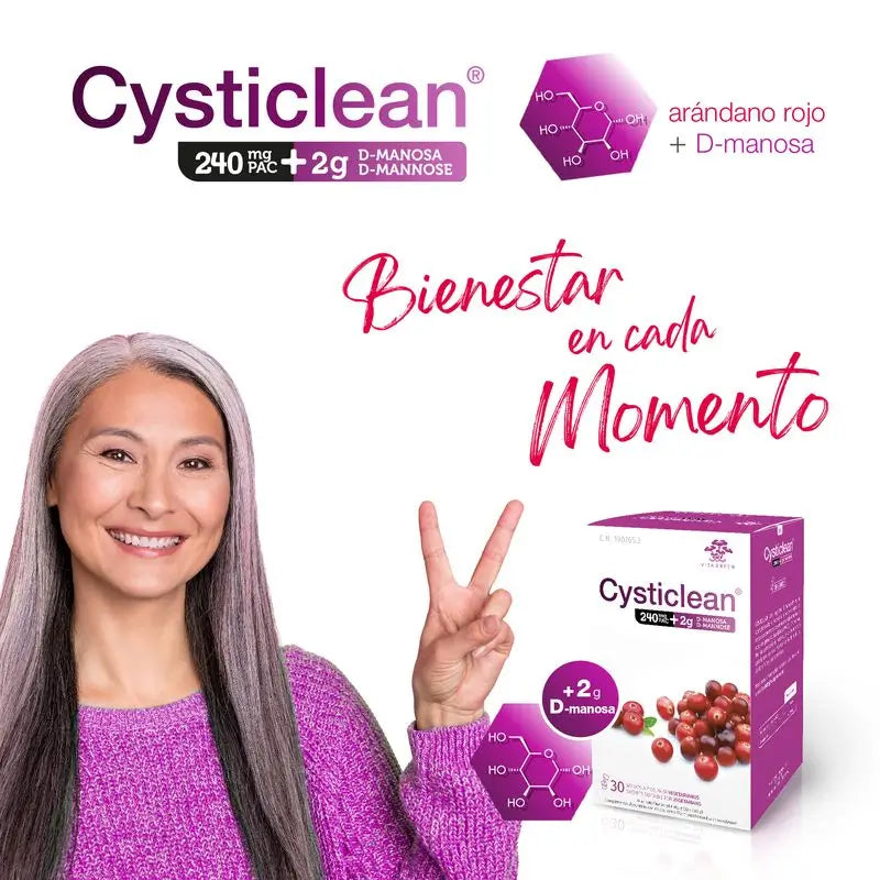 Cysticlean D-Mannose 240 mg Pac, 30 Portionsbeutel