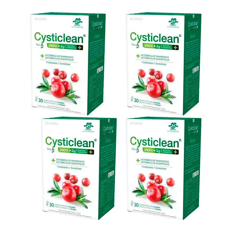 Cysticlean Prob-D Mannose 240 Mg Pac, Packung mit 4 x 30 Beuteln