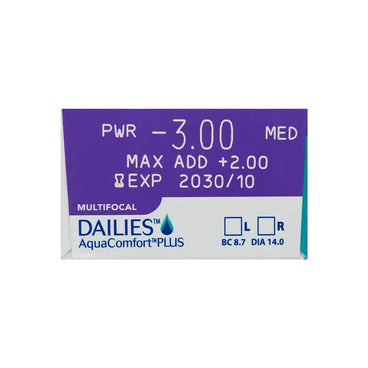 Dailies AquaComfort Plus Multifokale Tageslinsen, 30 Stück