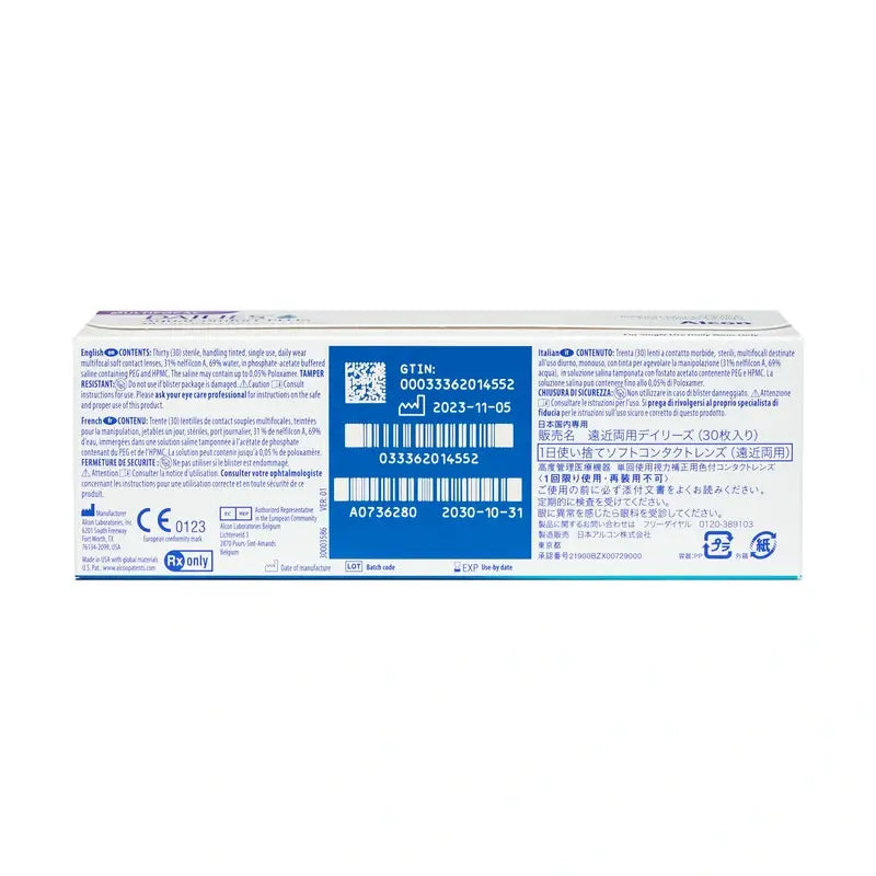 Dailies AquaComfort Plus Multifokale Tageslinsen, 30 Stück