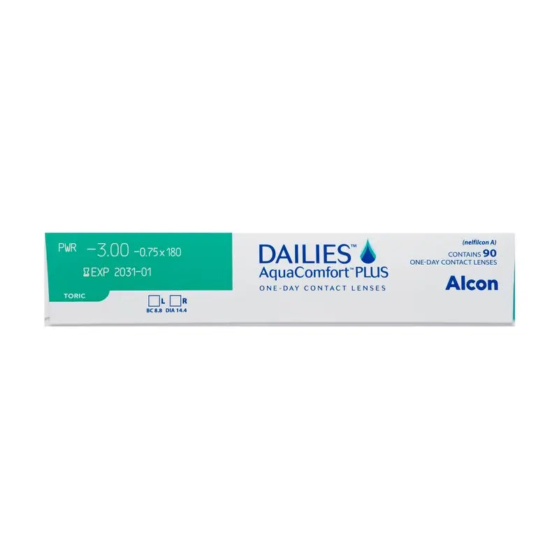 Dailies AquaComfort Plus Torische Tageslinsen, 90 Stück