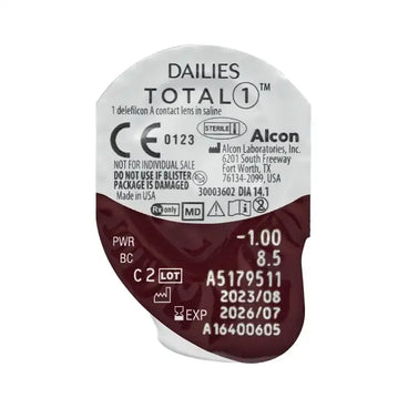Dailies Total1 Sphärische Tageslinsen, 30 Stück