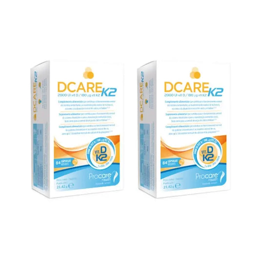 Dcare K2 2000 Iu Vitamin D3, 2X84 Perlen