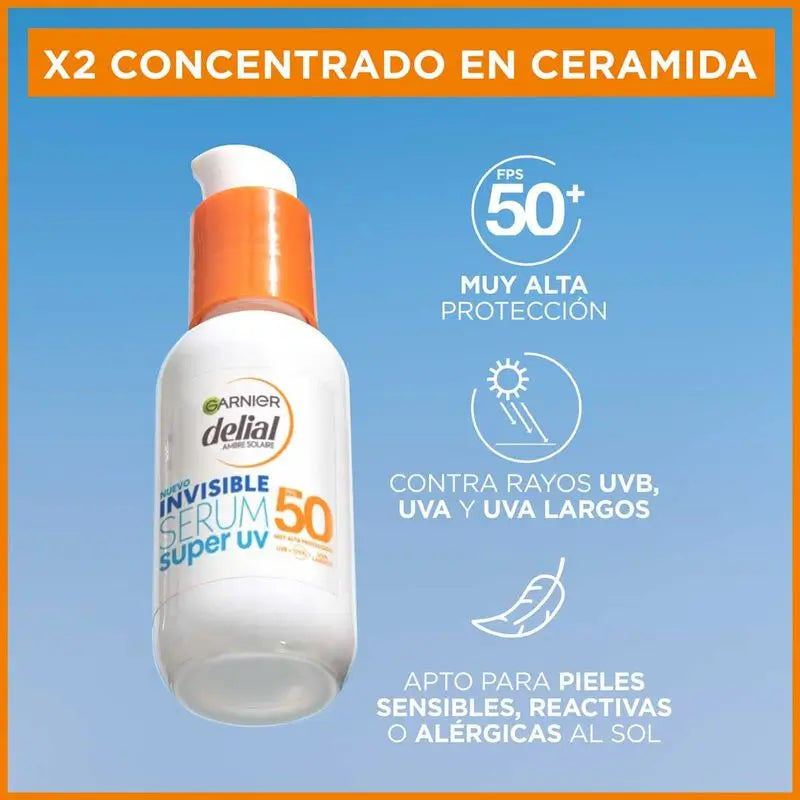 Delial Invisible Serum Super UV SPF50 Light Feel Daily Sunscreen, 40 ml