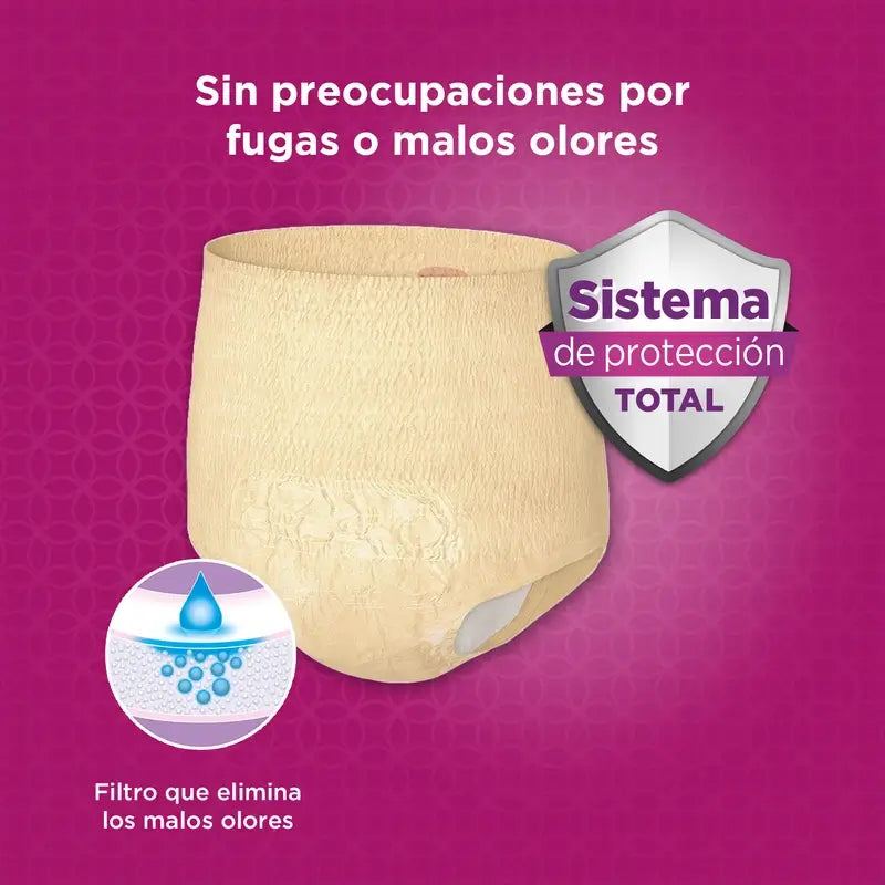 Depend Normal L Erwachsenenwindel für Frauen, 9 Stück.