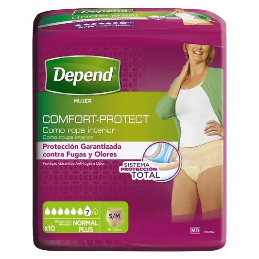 Depend Normal S/M Adult Windel Frauen , 10 Stück