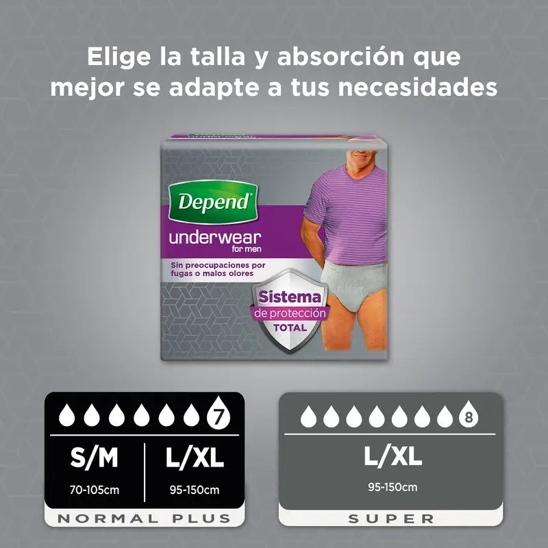 Depend Super Xl Erwachsenenwindel für Frauen, 9 Stück.