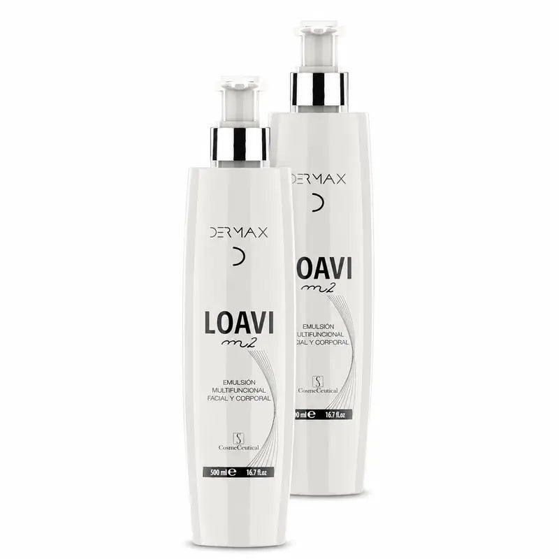 Dermax Loavi M2 Gesichts- und Körperemulsion, 2er-Pack à 500 ml