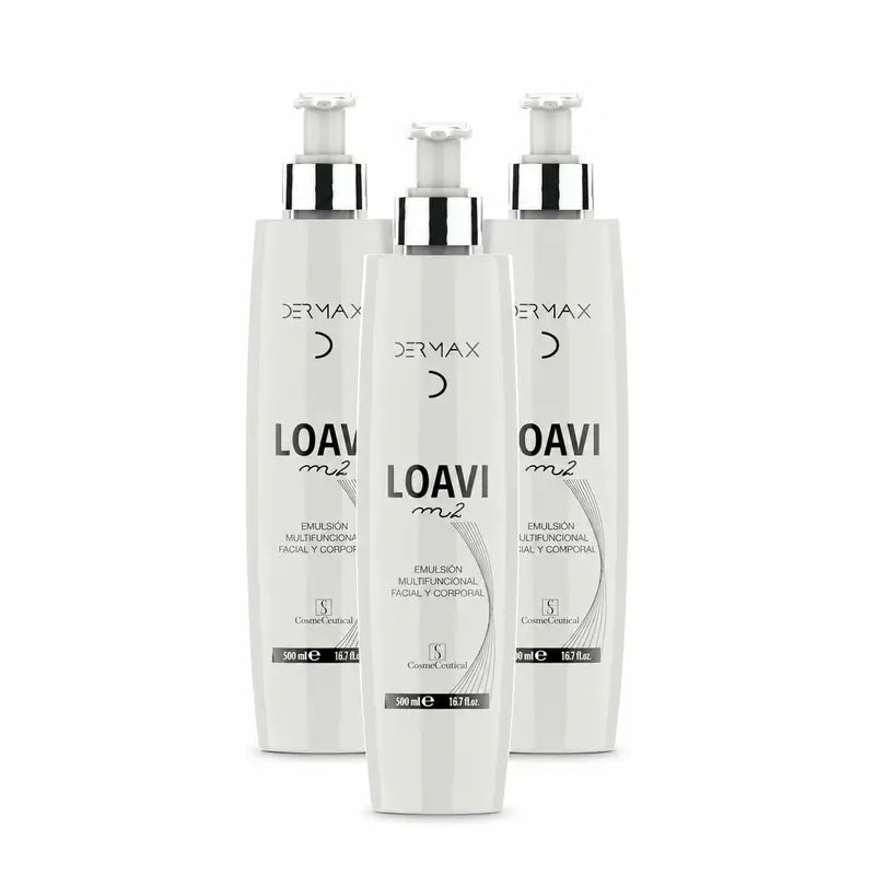 Dermax Loavi M2 Gesichts- und Körperemulsion, 3er-Pack à 500 ml