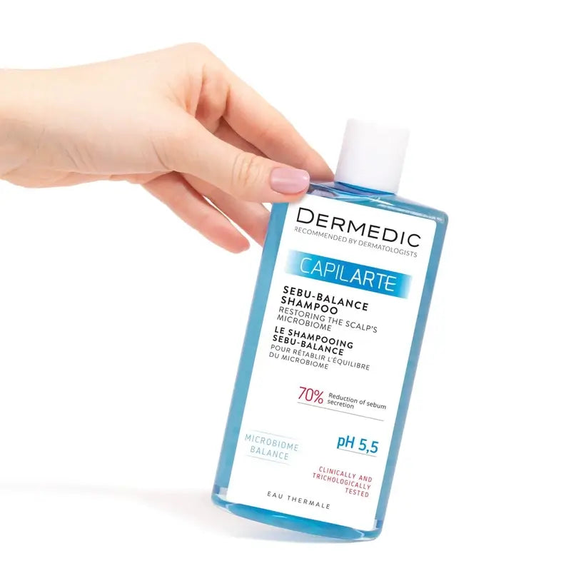 Dermedic Capilarte Sebu-Balance Kopfhaut Mikrobiom Wiederherstellungsshampoo, 300 ml