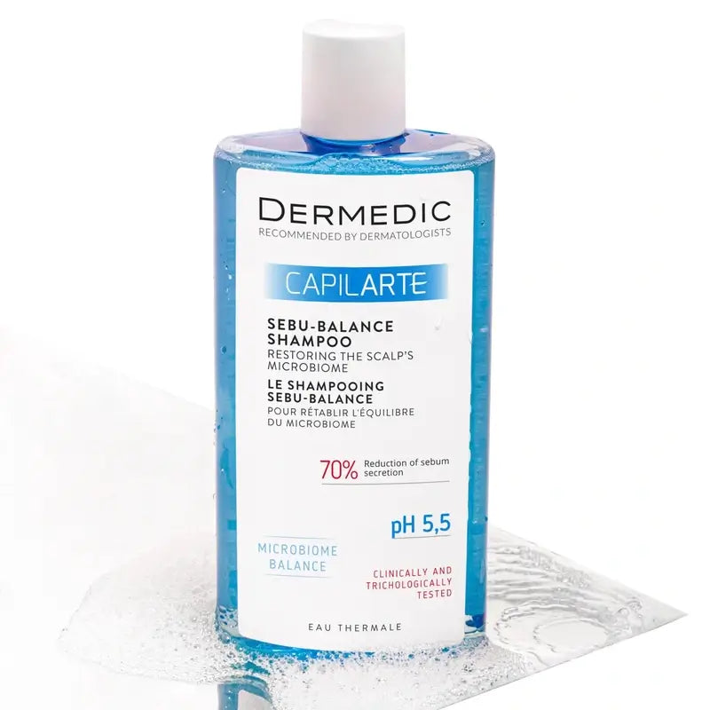 Dermedic Capilarte Sebu-Balance Kopfhaut Mikrobiom Wiederherstellungsshampoo, 300 ml