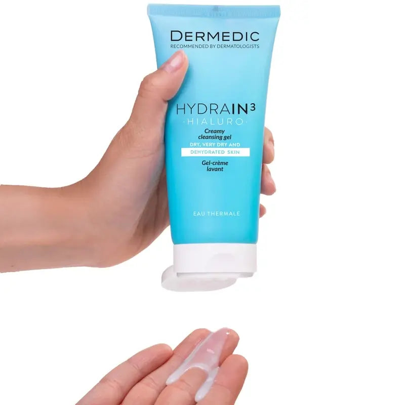 Dermedic Hydrain3 Hyaluronic Creamy Reinigungsgel, 200 ml