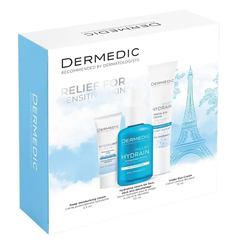 Dermedic Pack Hydrain Vollständige Routine, 30 + 2,5 +15 ml