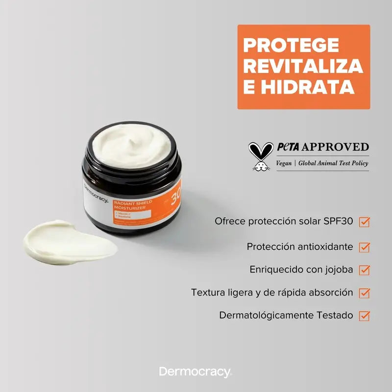 Dermocracy Radiant Shield Spf30 Feuchtigkeitscreme 10%.