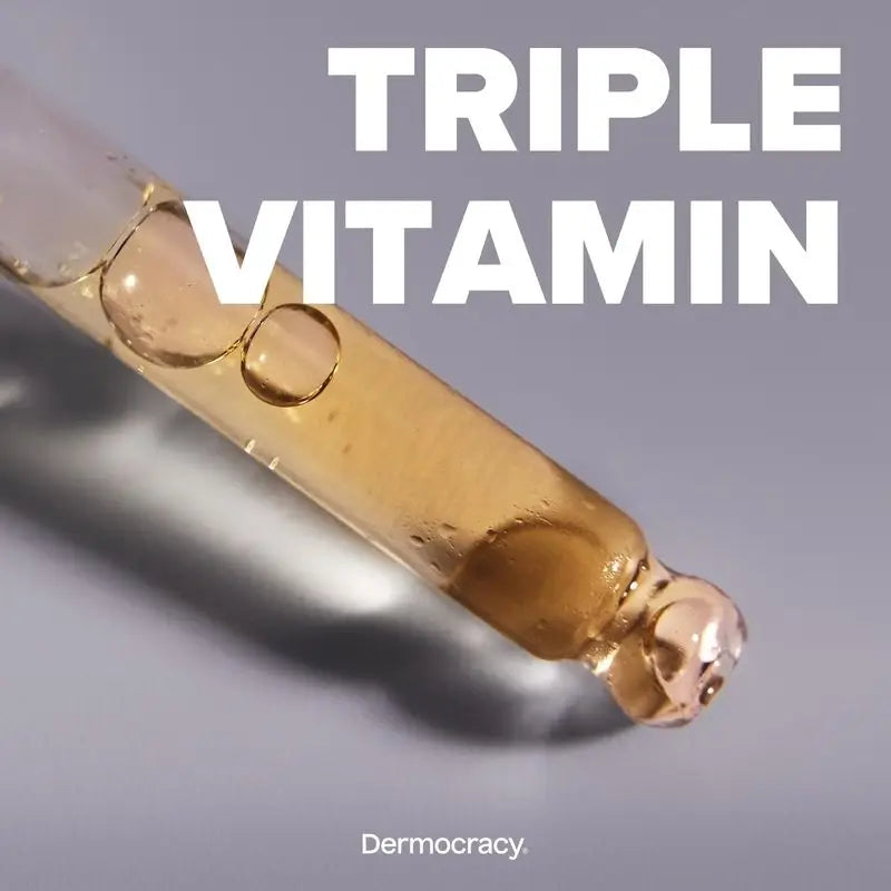 Dermocracy Dreifach-Vitamin-Strahlkraft-Serum 30% [Vitamin C + Vitamin E + Vitamin A] , 30 Ml