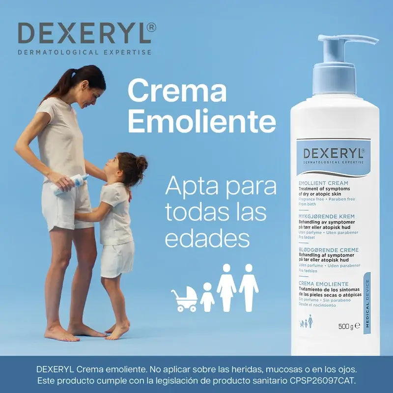 Dexeryl Emollient Creme, 500 gr