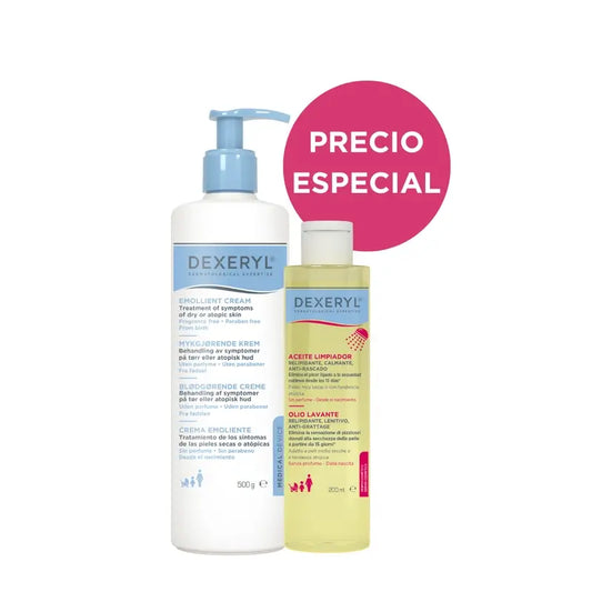 Dexeryl Kit Creme 500 ml + Öl 200 ml, 2 Einheiten
